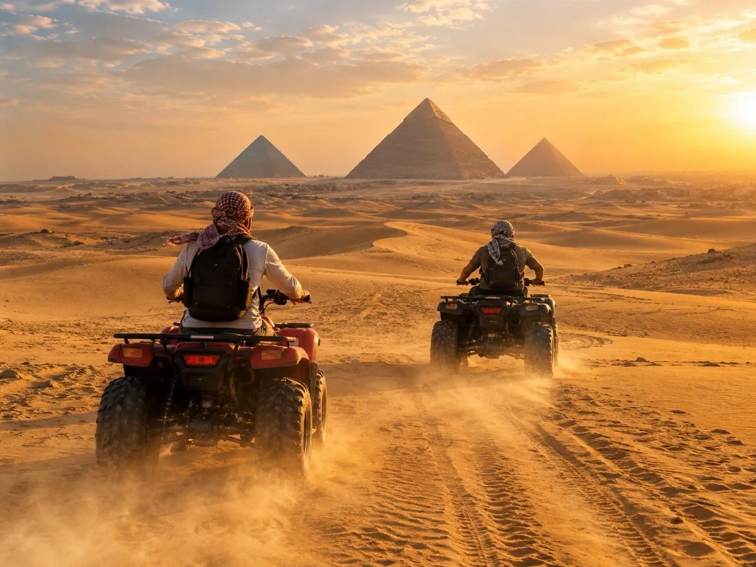 Quad Bike Desert Safari by the Pyramids